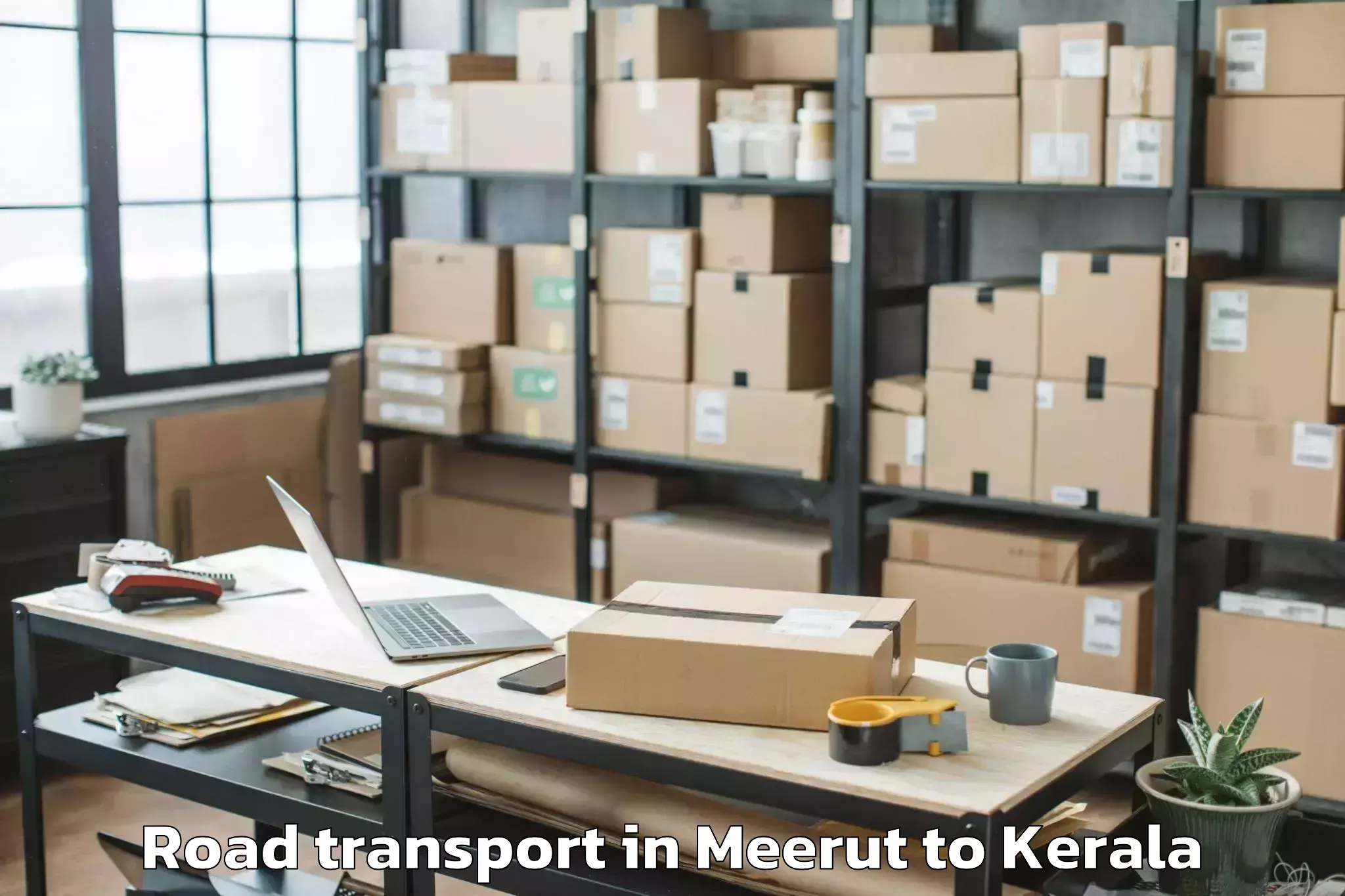 Easy Meerut to Alangad Road Transport Booking